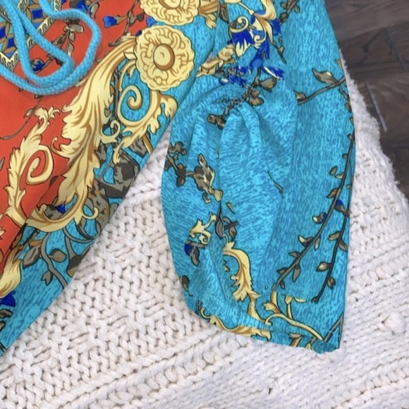 Urban Coco turquoise paisley top with tassels size medium - Picture 6 of 10